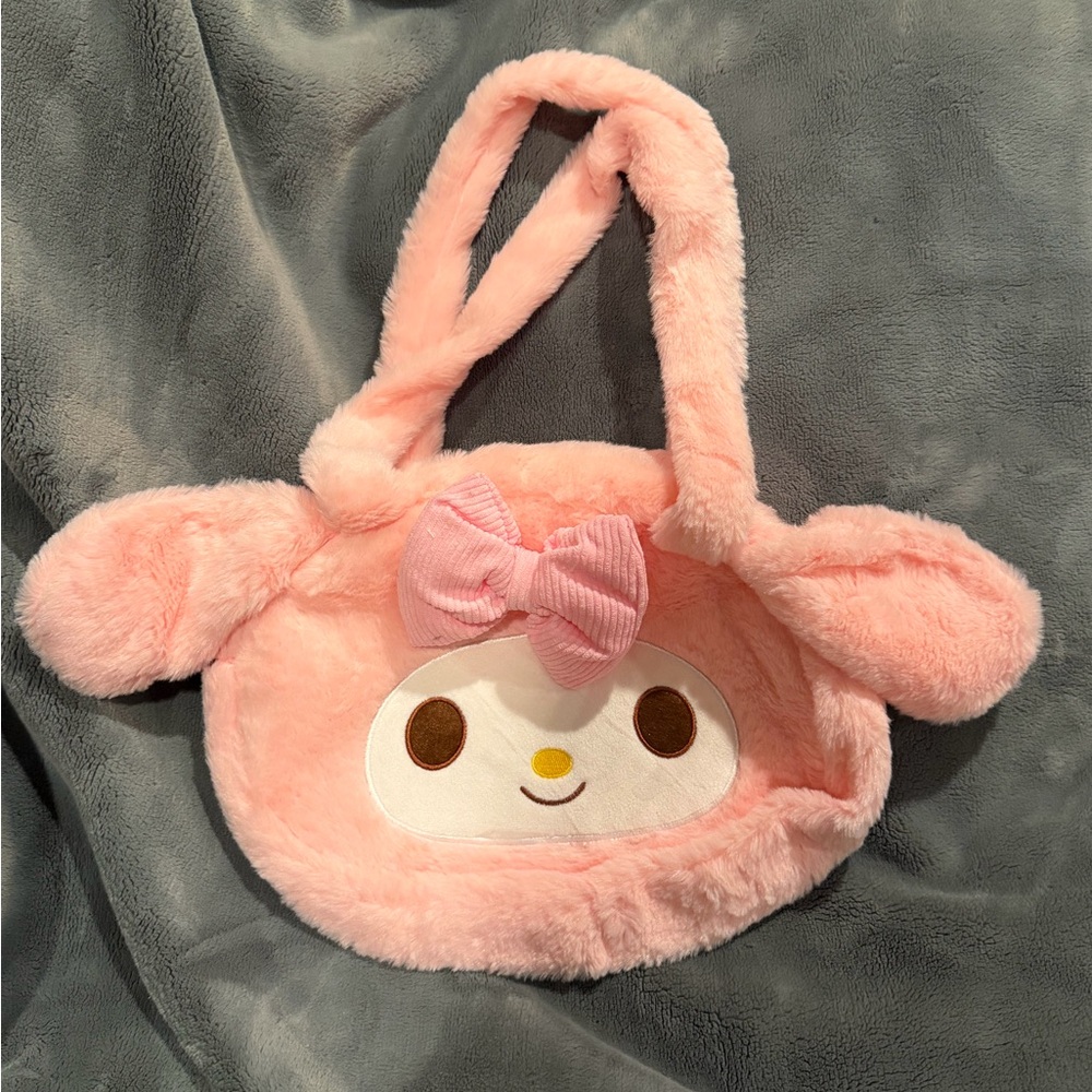 🩷MYSTERY SANRIO BUNDLE & My Melody Plush Zippered Head Shaped Tote Bag Purse